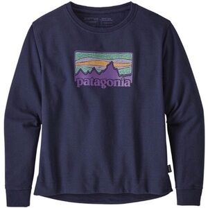 PATAGONIA Solar Rays ‘73 Uprisal Crew Cotton Sweatshirt M Navy